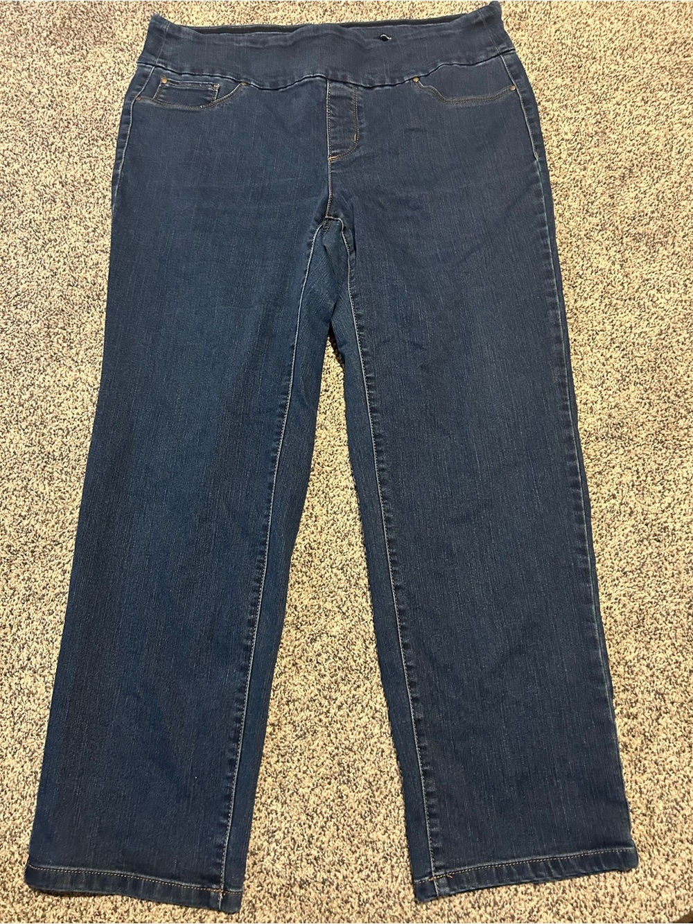 Charter Club women’s Dark Blue Relaxed Fit Jeans